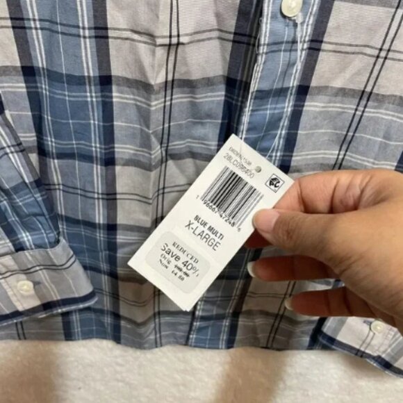 The Men'S Store Bloomingdale Stretch Fabric Blue Multi SZ XL Long Sleeve - Picture 2 of 9